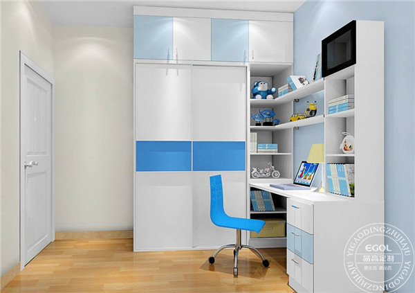 兒童房定制書柜怎么裝?