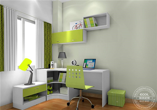 兒童房定制書柜怎么裝?