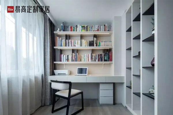 居家辦公區怎么設計?書房定制有哪些款式?